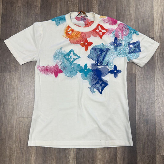 LV Louis Vuitton water color monogram shirt