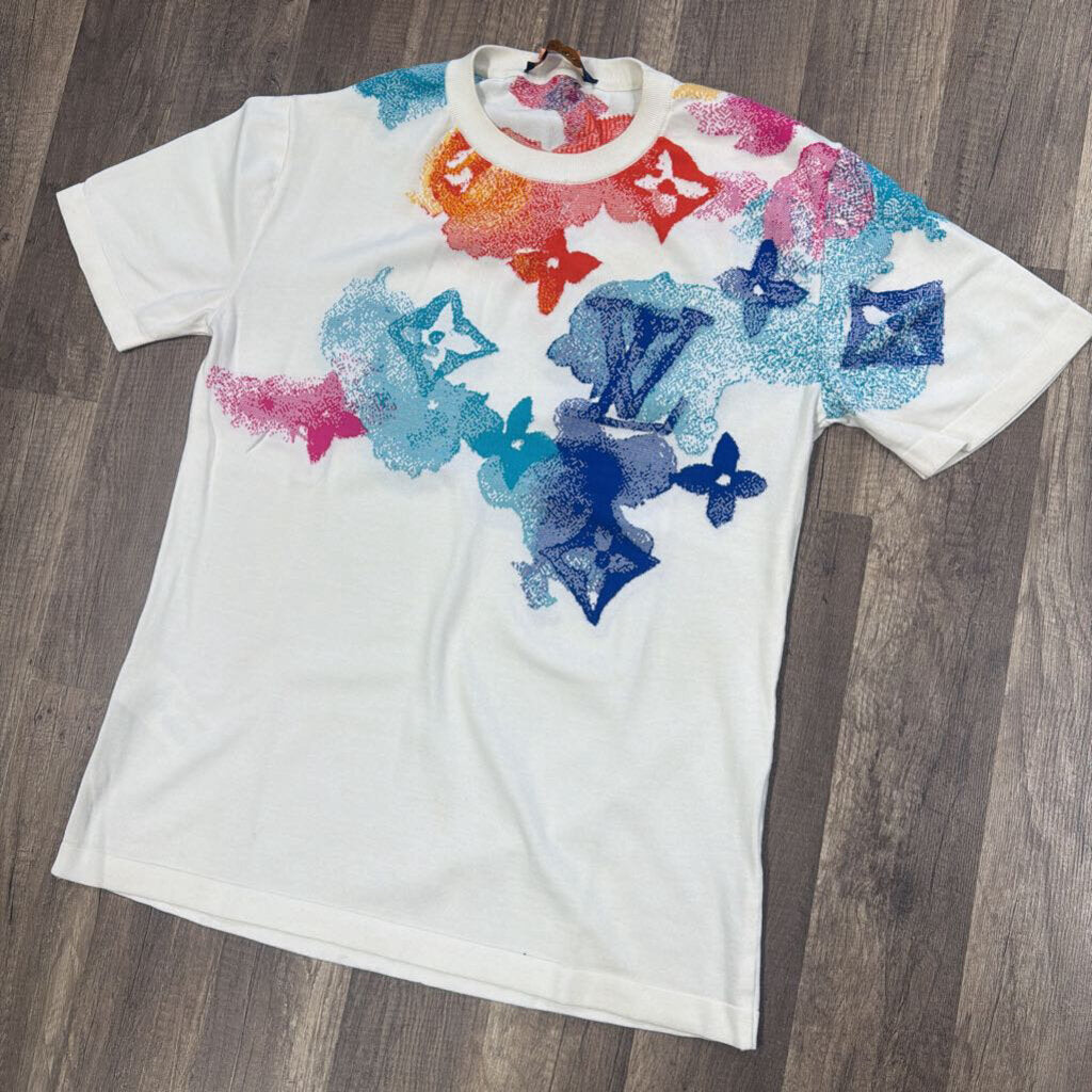 LV Louis Vuitton water color monogram shirt
