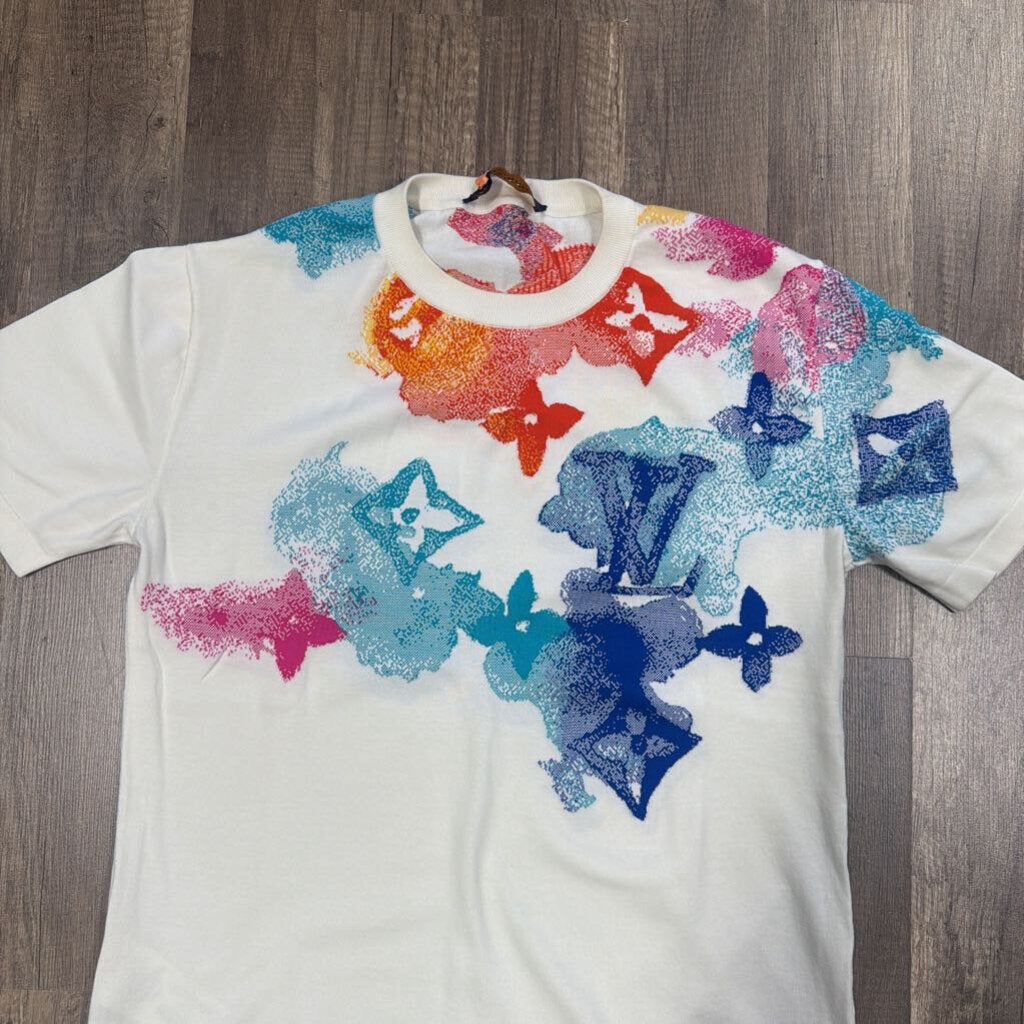 LV Louis Vuitton water color monogram shirt