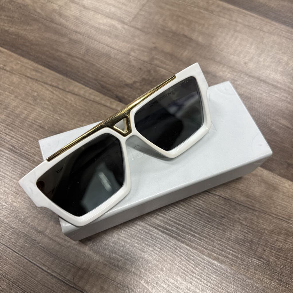 LV Louis Vuitton Millionaires glasses white gold