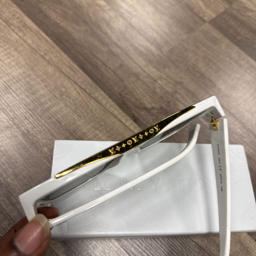 LV Louis Vuitton Millionaires glasses white gold