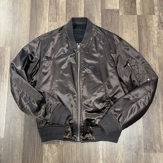 Dior Brown Silk Bomber Jacket