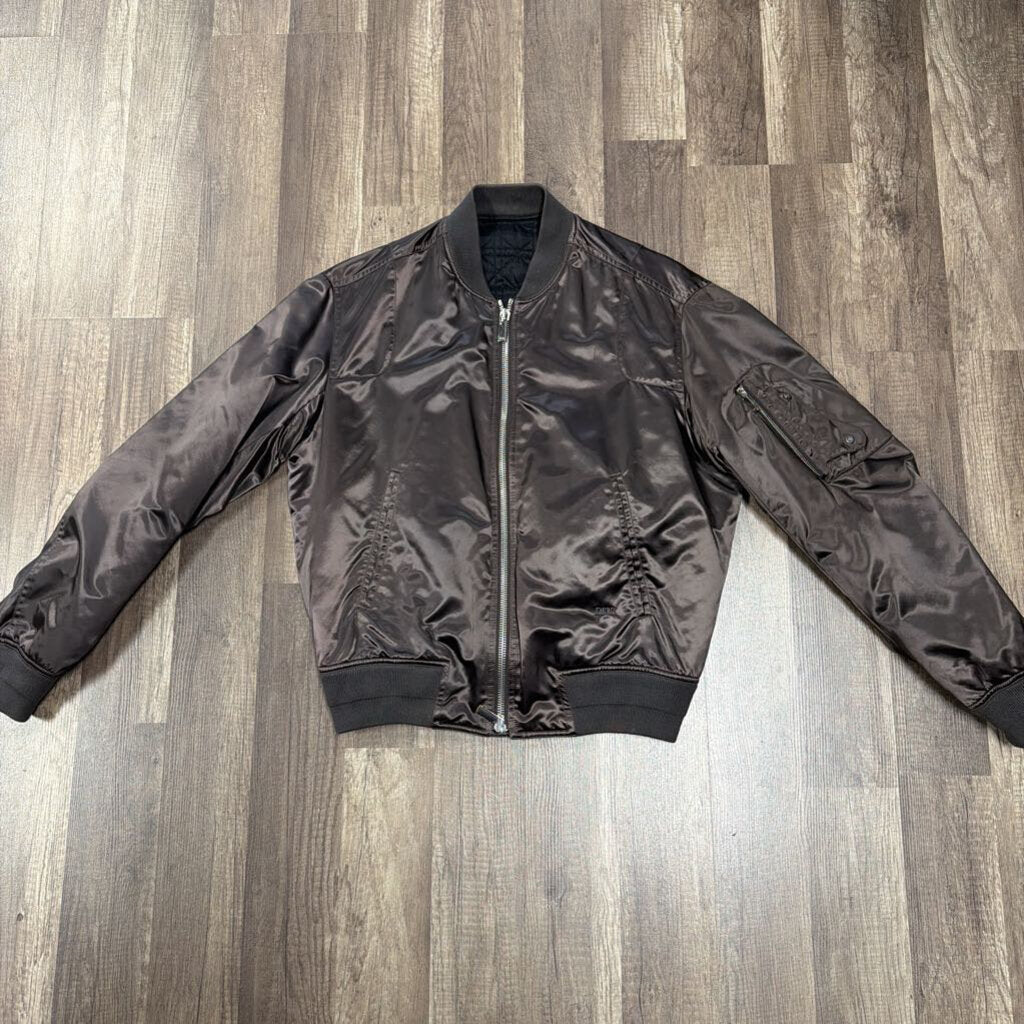 Dior Brown Silk Bomber Jacket