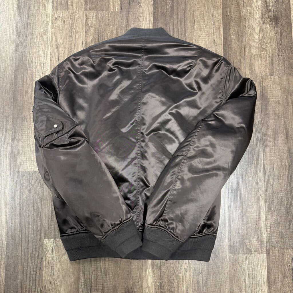 Dior Brown Silk Bomber Jacket