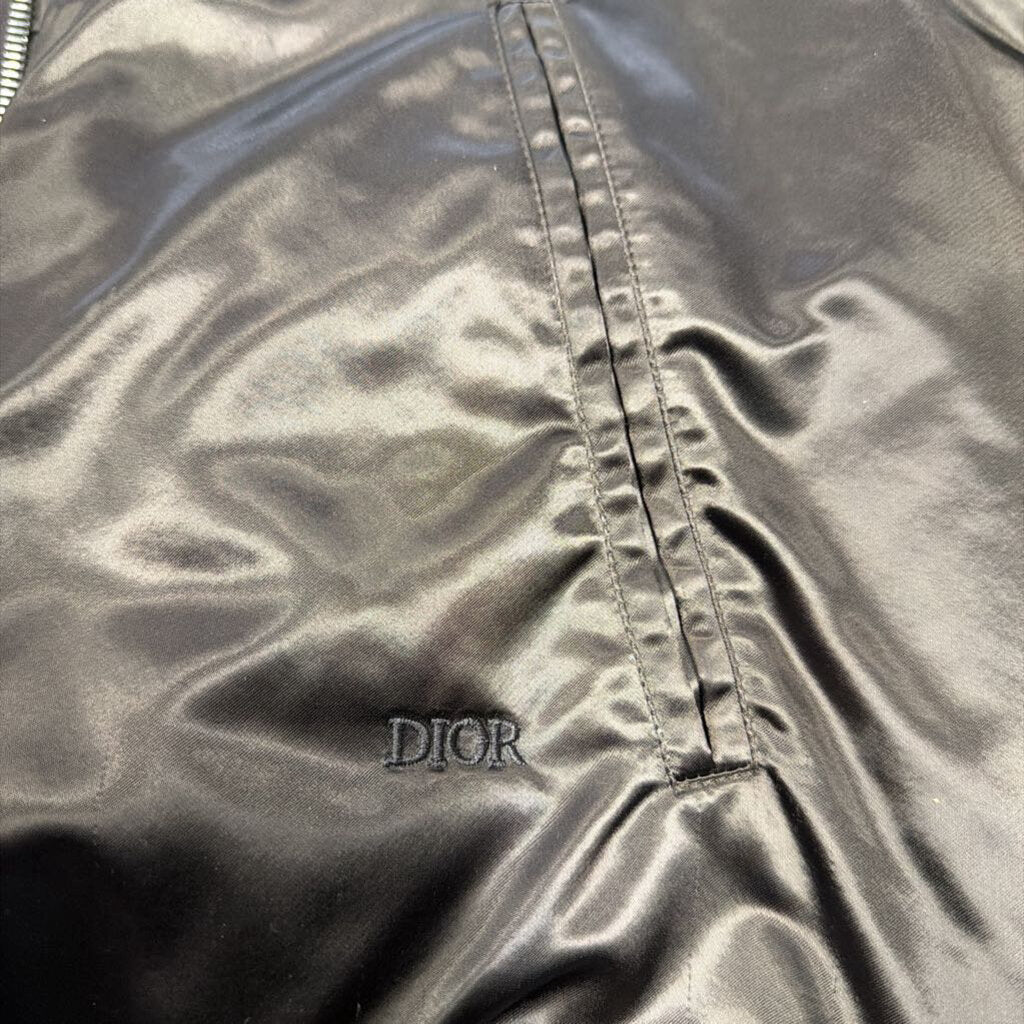 Dior Brown Silk Bomber Jacket
