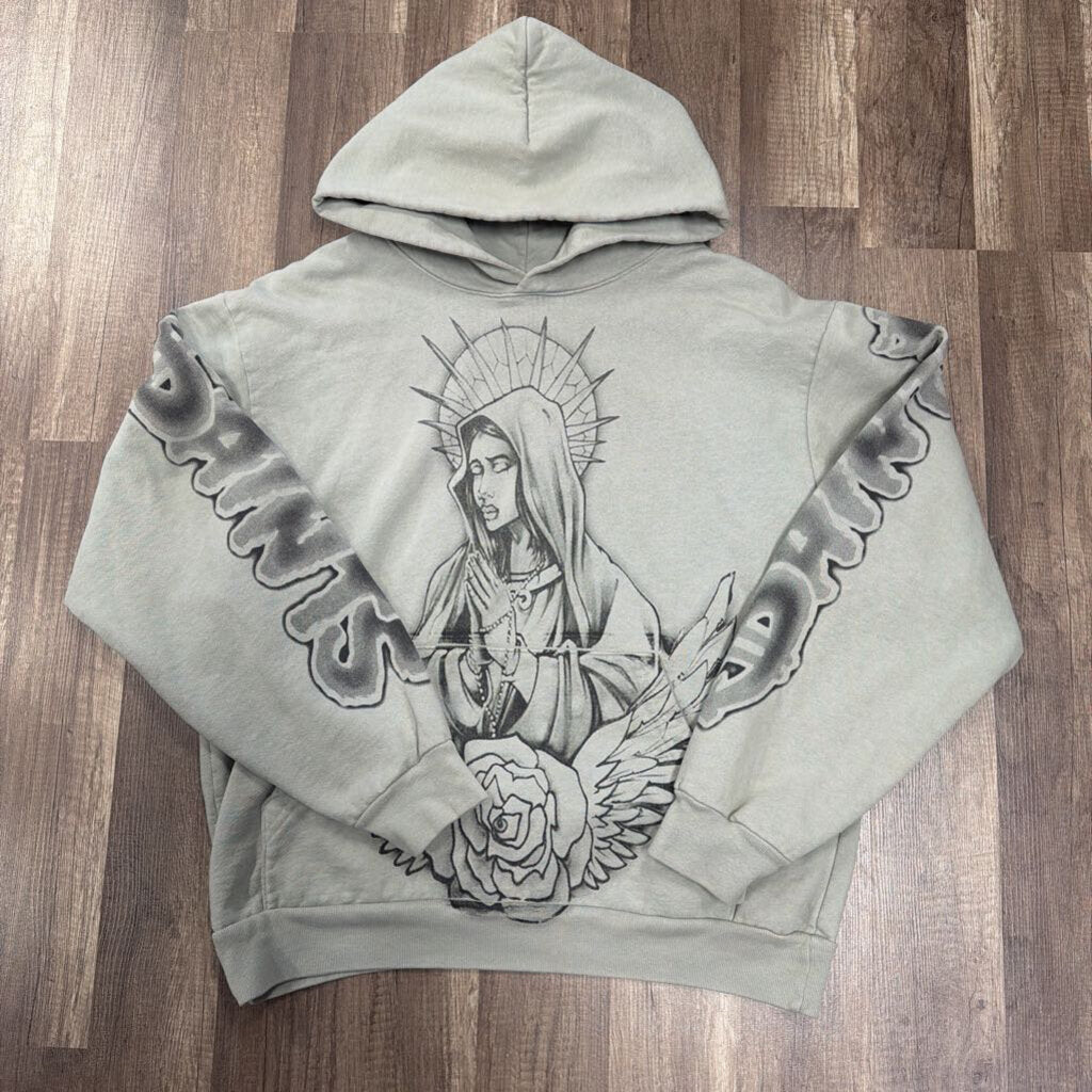Saints Hoodie Grey Virgin Mary