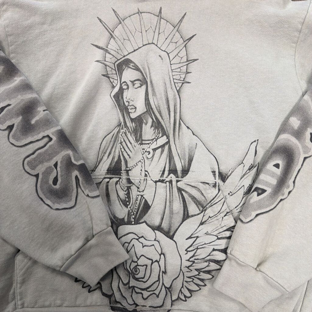 Saints Hoodie Grey Virgin Mary