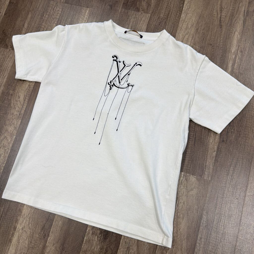 Louis Vuitton Embroidered Hook Logo Tee