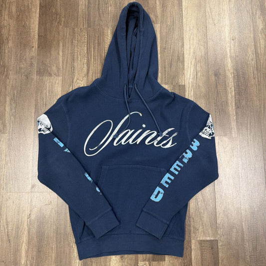 Saints blue thermal hoodie