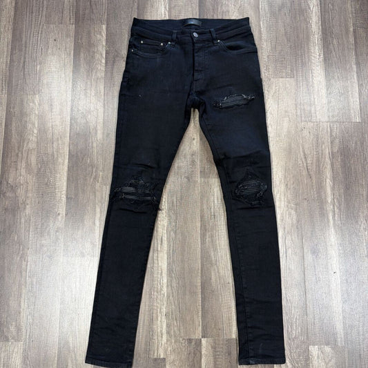 Amiri Jean triple black mx1 patch