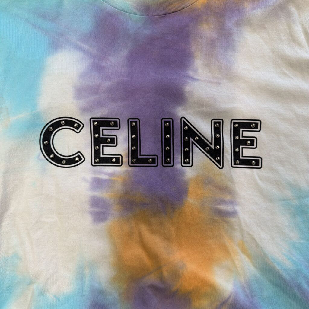 Celine Studded Tie Dye Shirt