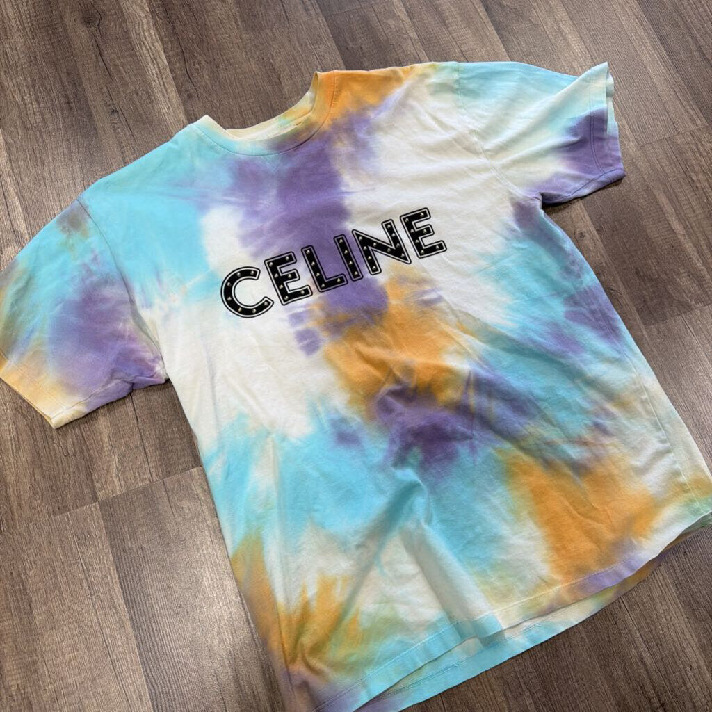 Celine Studded Tie Dye Shirt
