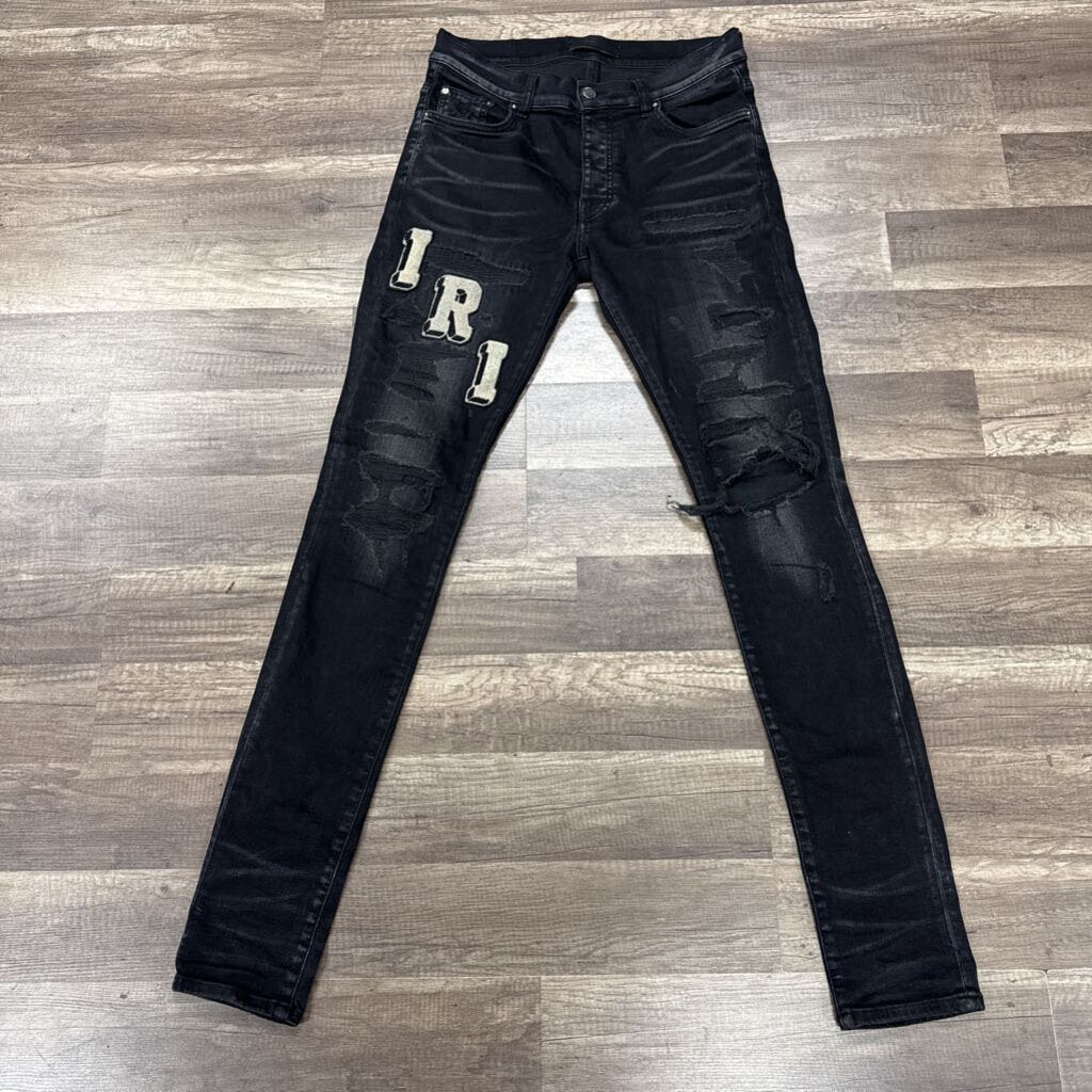 Amiri Jean Varsity Logo Black