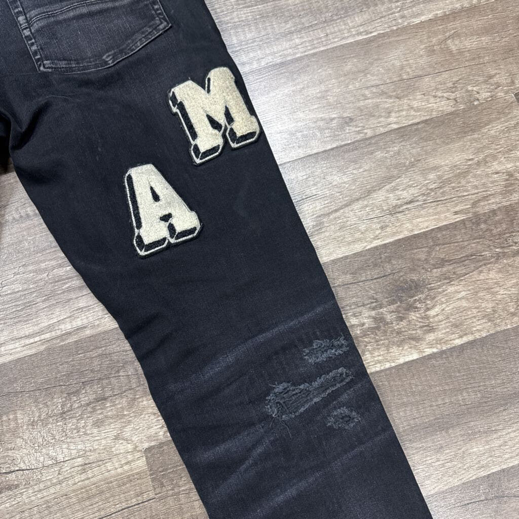 Amiri Jean Varsity Logo Black
