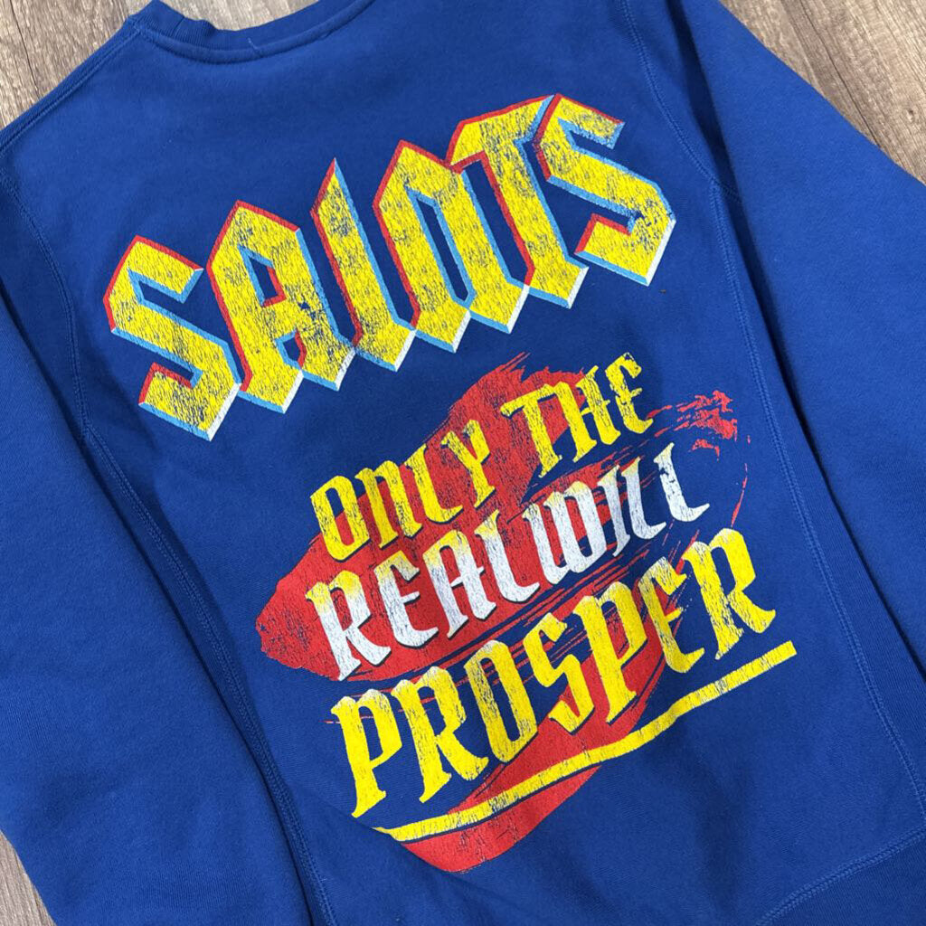 Saints wordly advocates crew neck blue