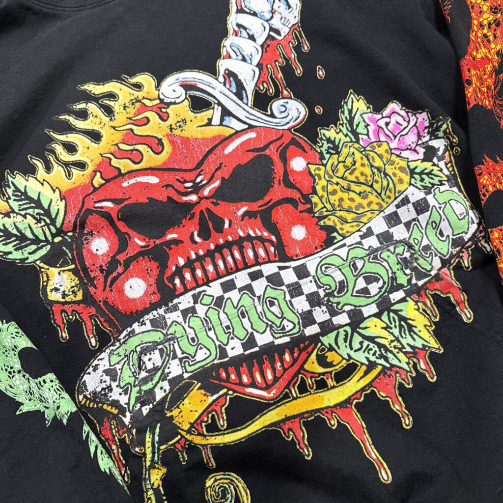 Saints dying breed skull heart hoodie black