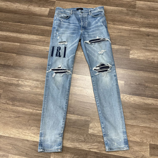 Amiri Jean MX 1 Denim Patch Logo
