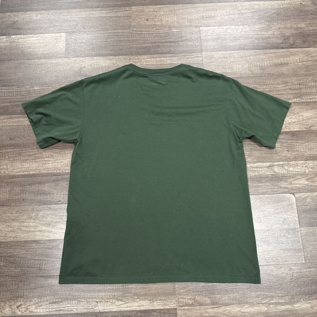 Celine Tshirt Green Logo