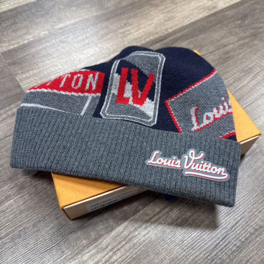 Louis Vuitton Travel Stamps Intarsia Beanie