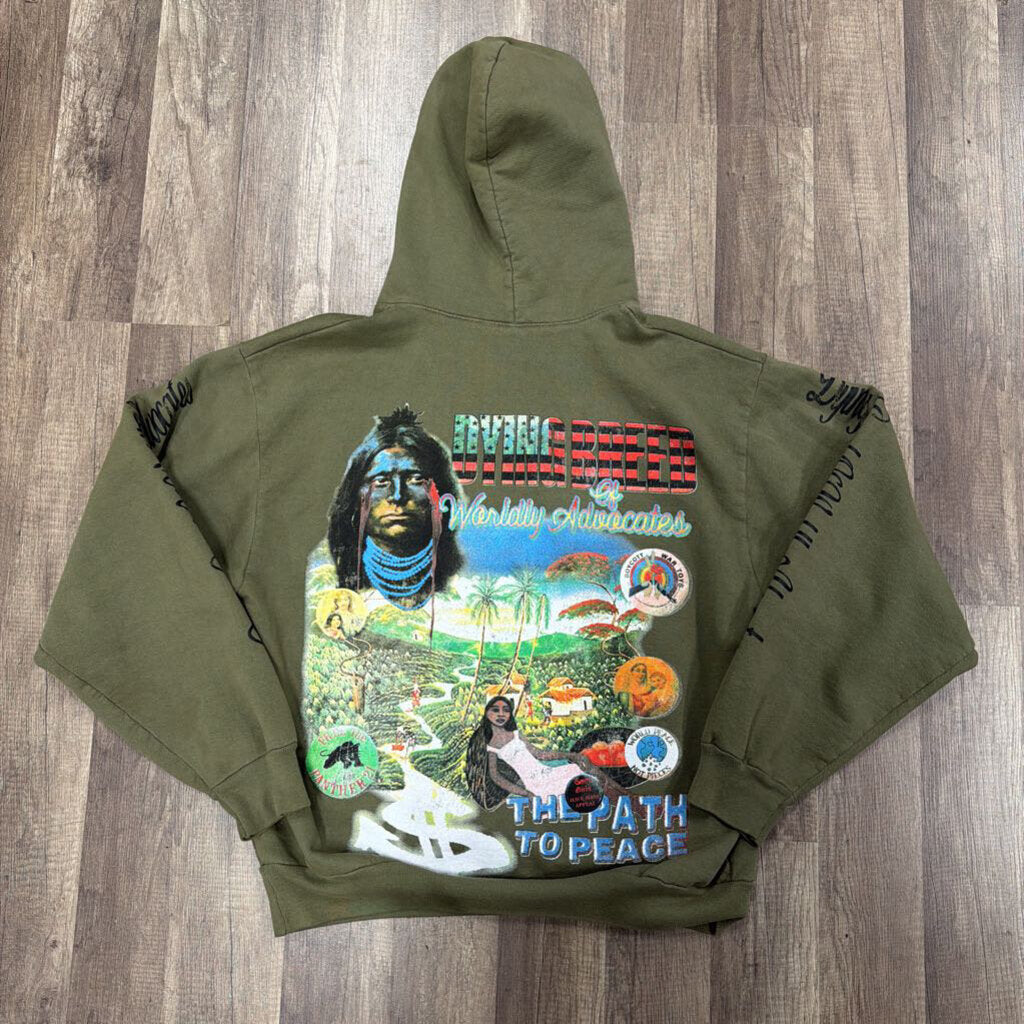 Saints Hoodie The Path To Peace Hoodie Green