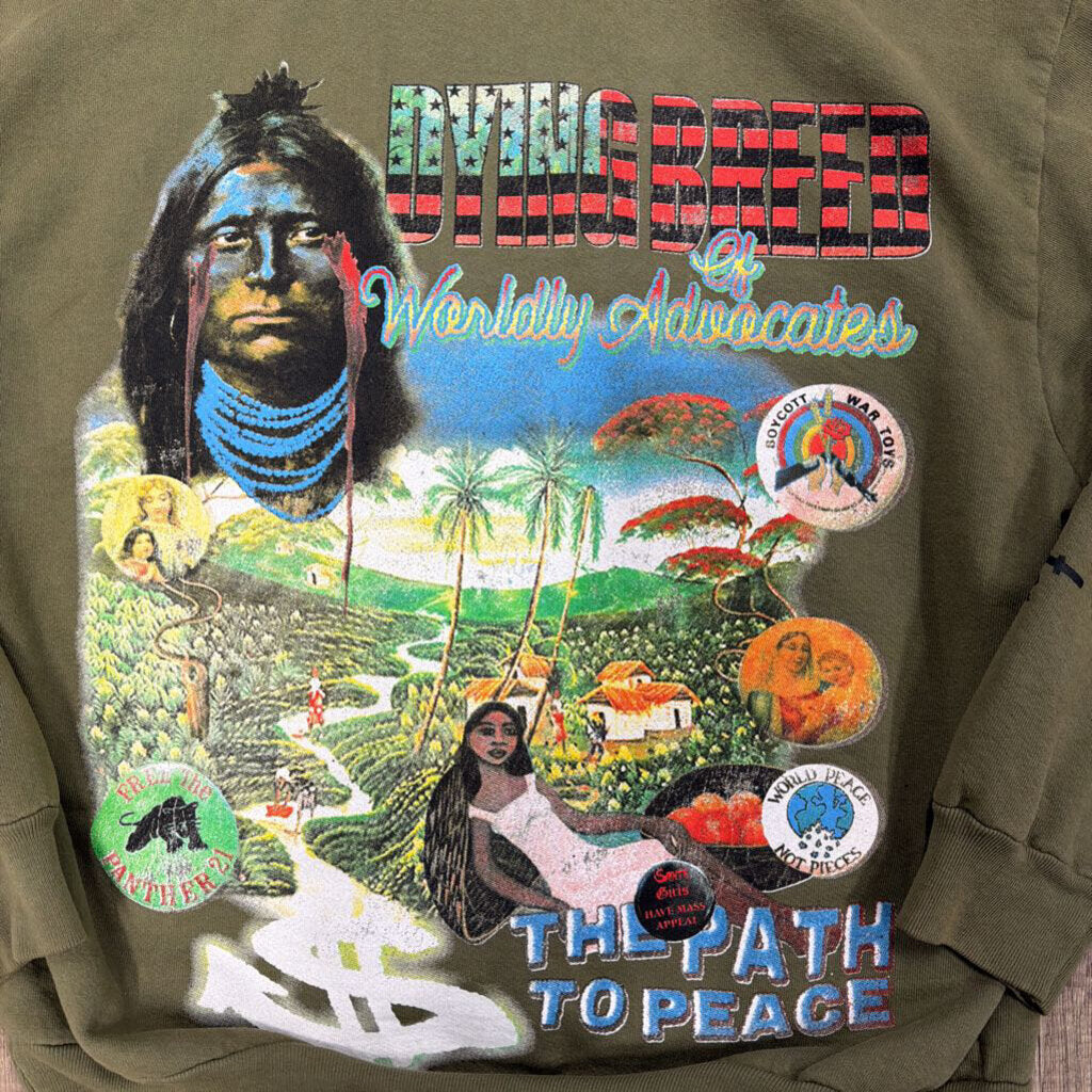 Saints Hoodie The Path To Peace Hoodie Green