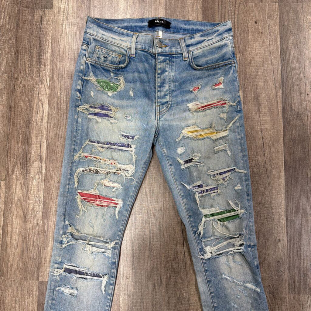 Amiri Muti Color Trasher Patch Jeans
