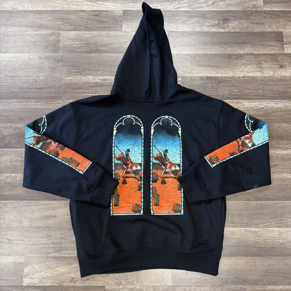Who decides war rodeo hoodie black