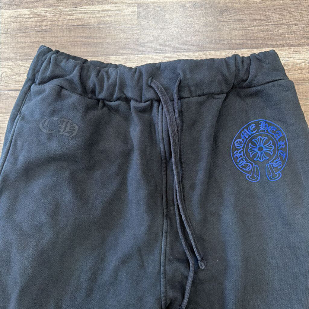 Chrome Hearts logo sweatpants black blue