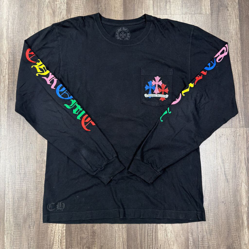 chrome hearts long sleeve black multi cross