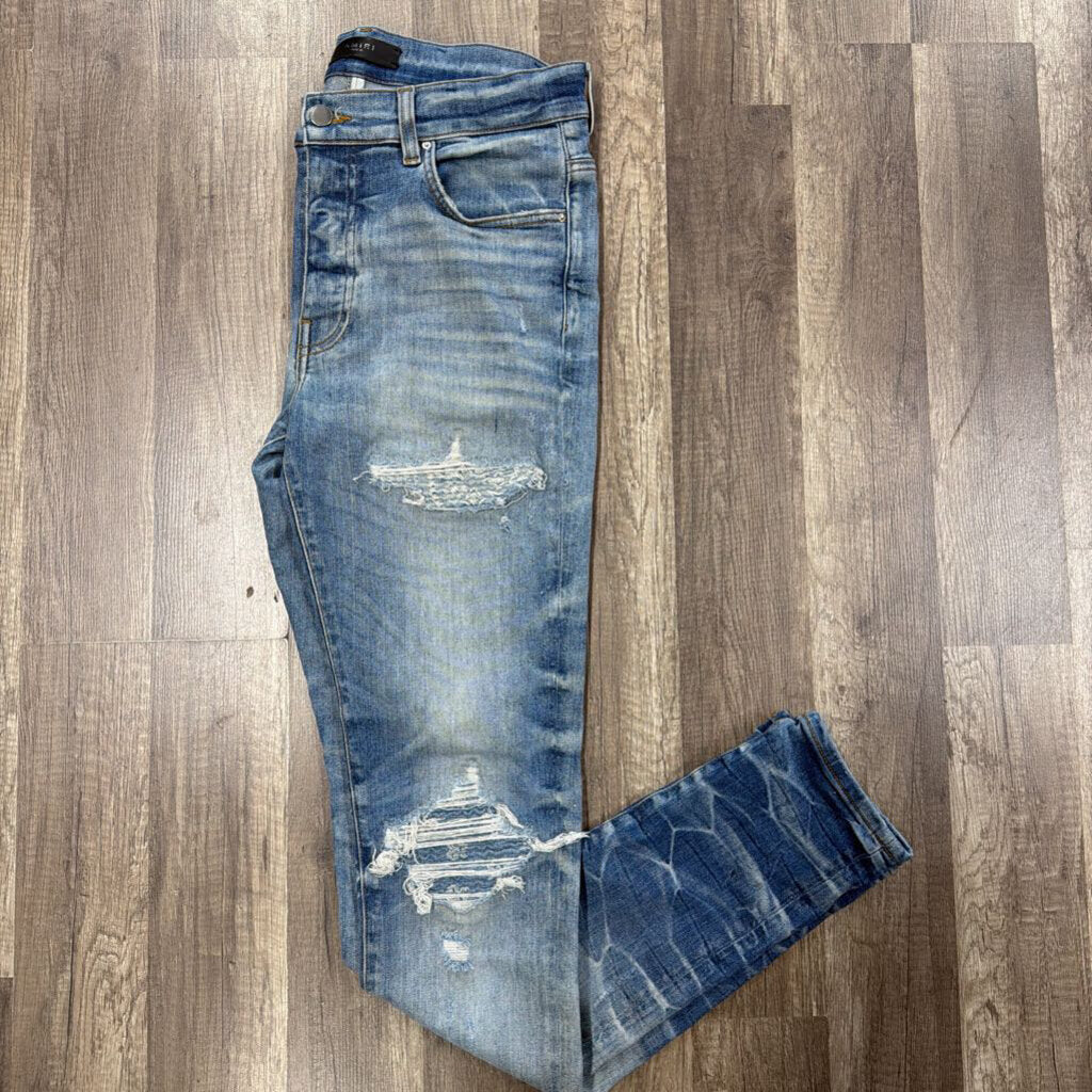 Amiri Jean Blue Denim Patch