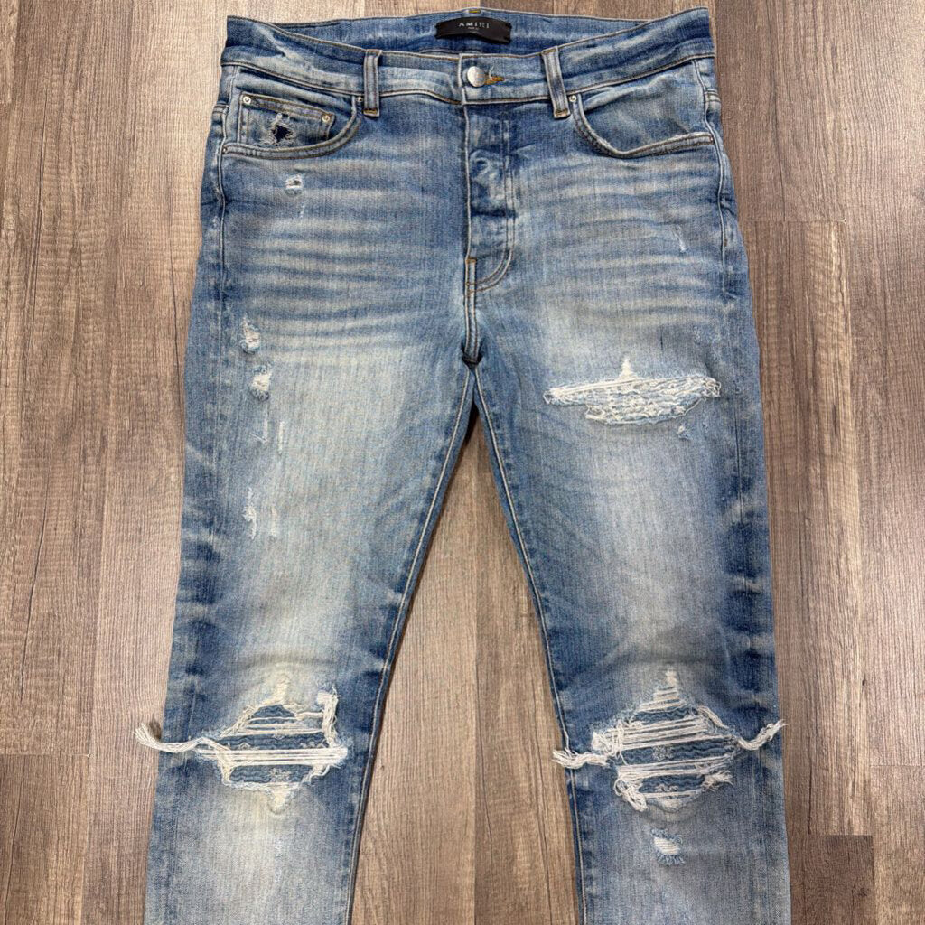 Amiri Jean Blue Denim Patch