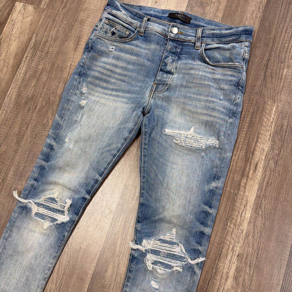 Amiri Jean Blue Denim Patch