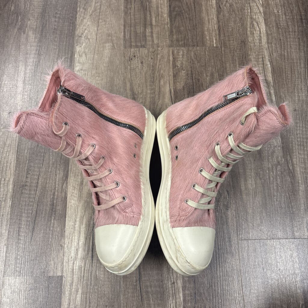 Rick Owens Ramone High Pink Fur