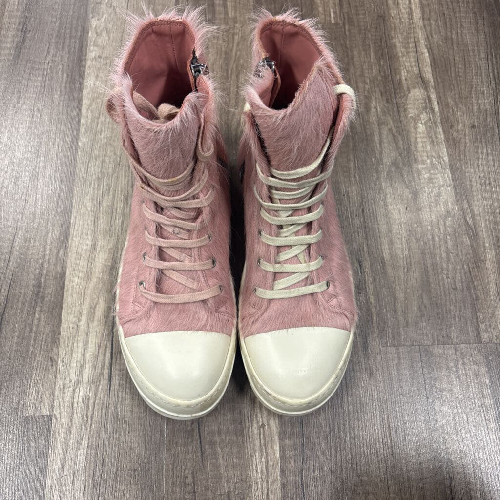 Rick Owens Ramone High Pink Fur