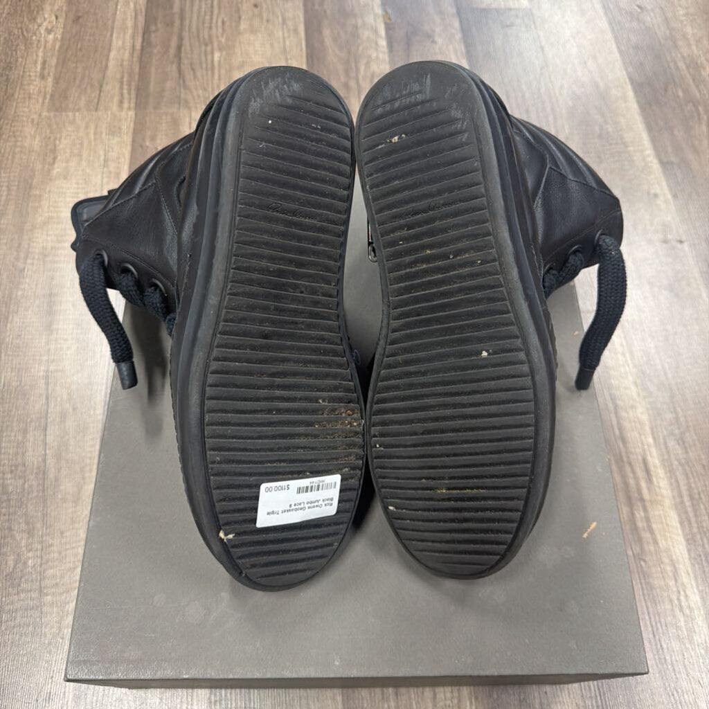 Rick Owens Geobasket Triple Black Jumbo Lace