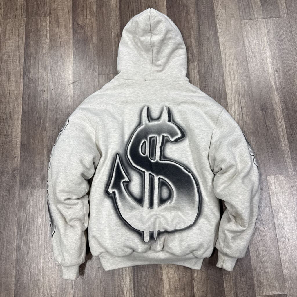 Saints White Puffer Hoodie