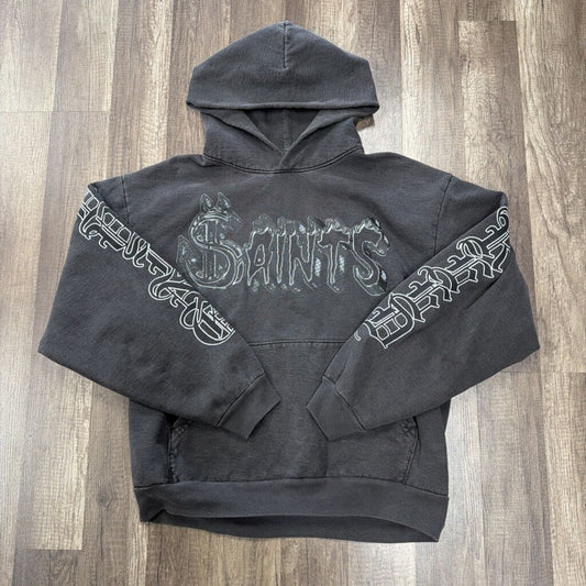 Saints Script Hoodie Grey