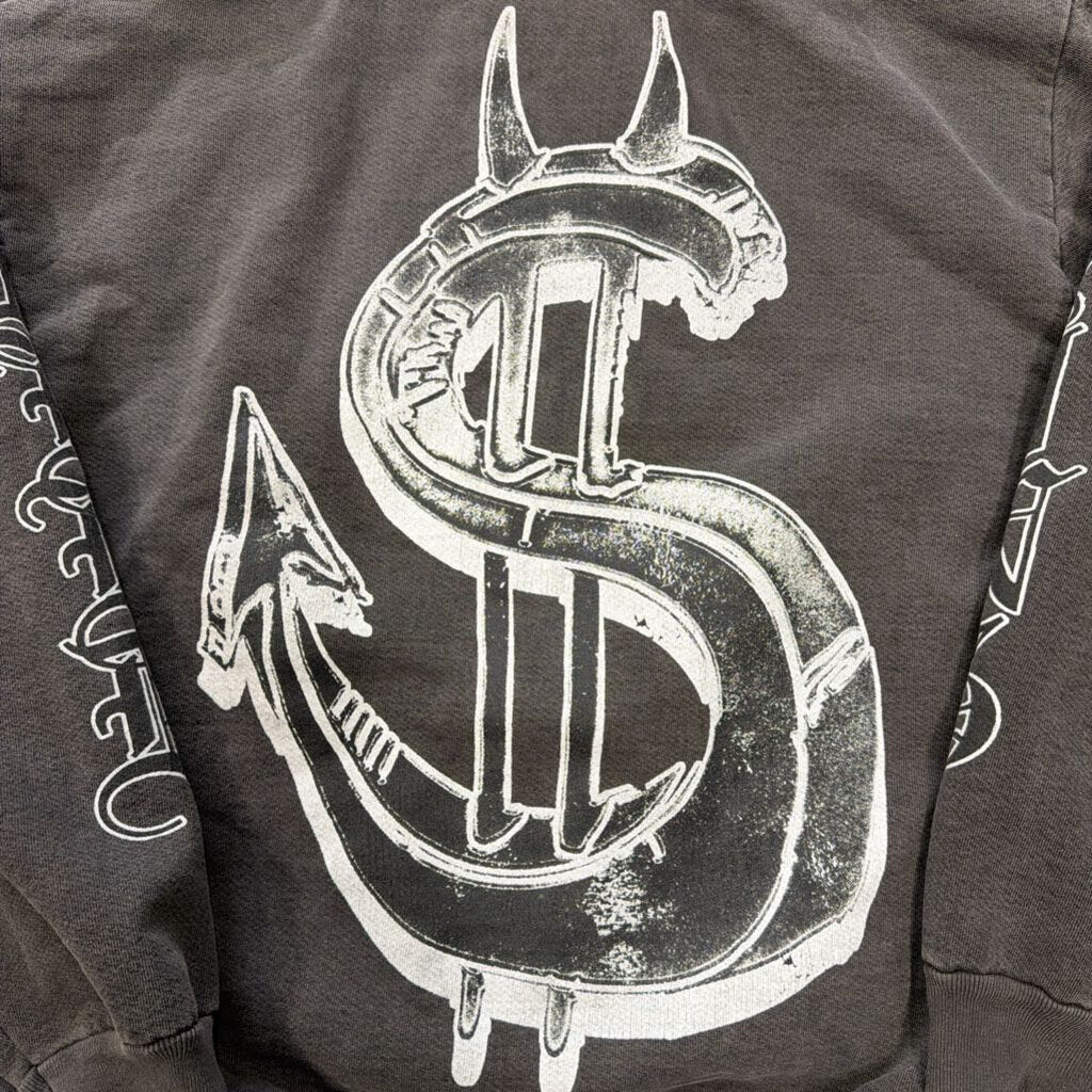 Saints Script Hoodie Grey