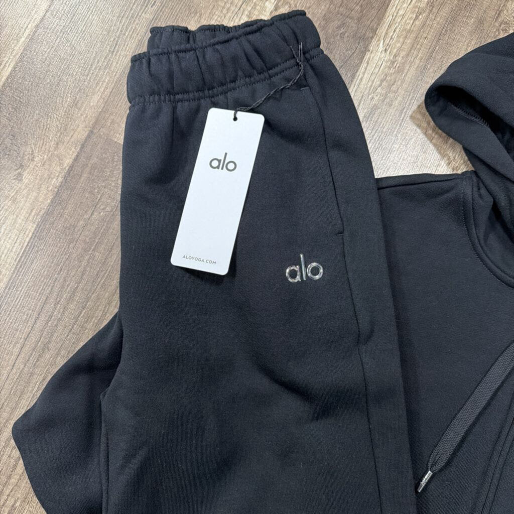 Alo Zip Up Set Black