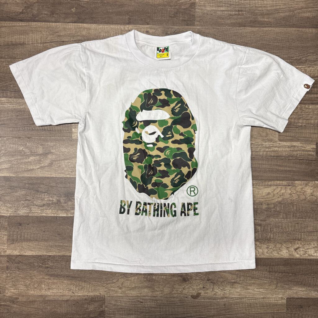Bape Camo Logo Shirt White