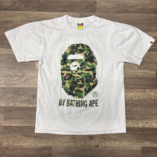 Bape Camo Logo Shirt White