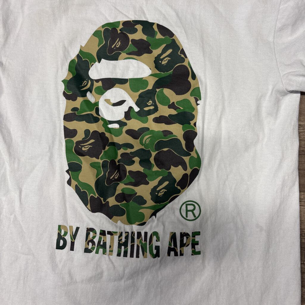 Bape Camo Logo Shirt White