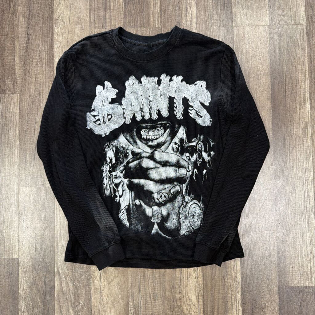 Saints L/S Bling Thermal Black