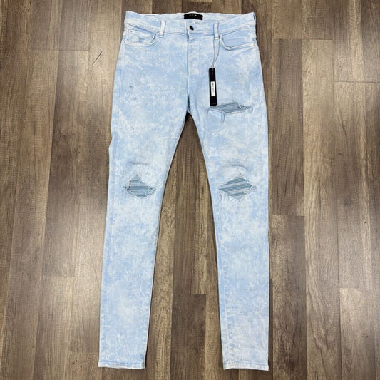 Amiri jean mx1 mineral wash light blue