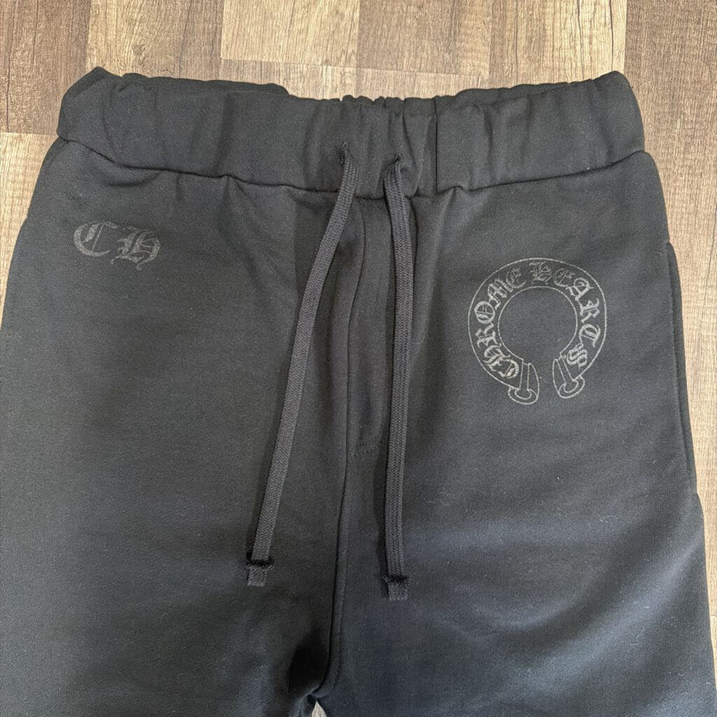 Chrome hearts triple black sweat pants