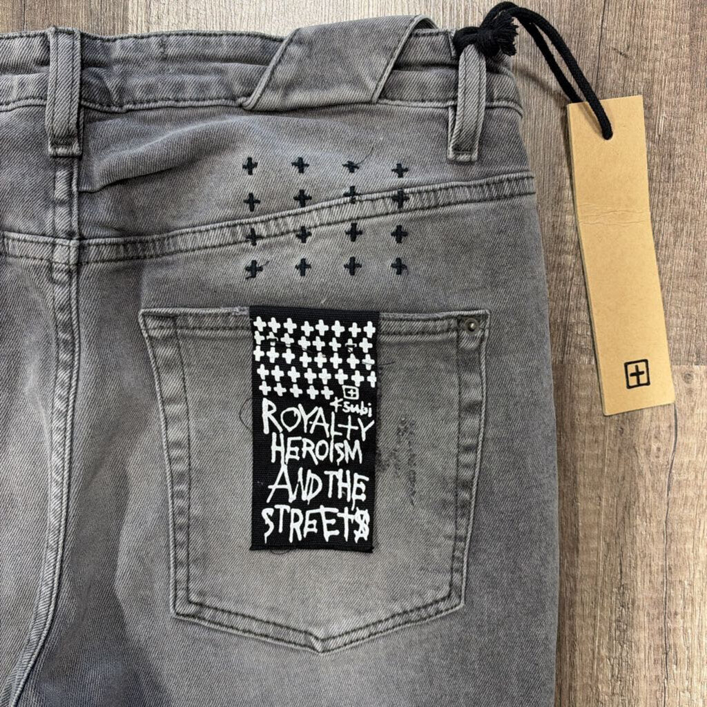 Ksubi Jean Grey Distressed