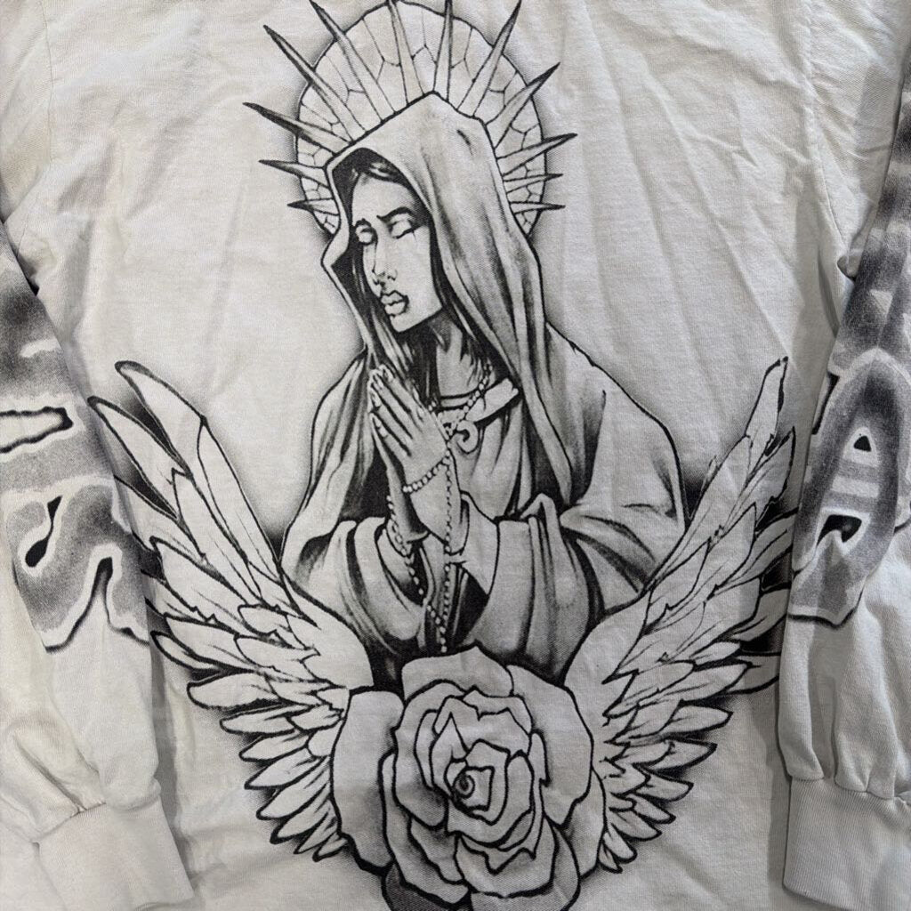Saints Grey Hail Mary Tshirt L/S