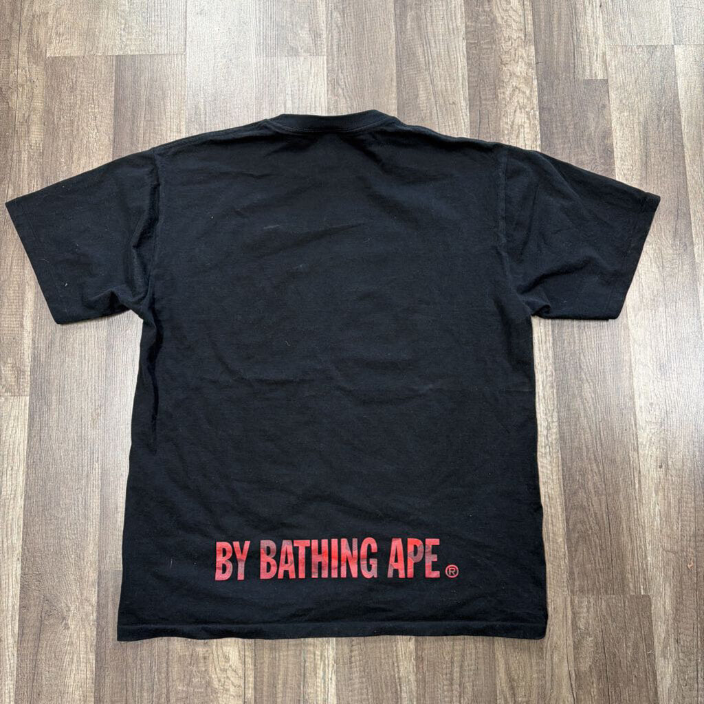 Bape Black Red Head Camo Tee