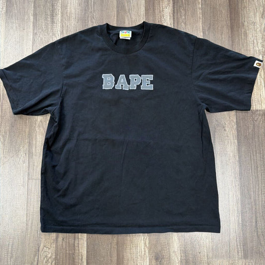 Bape Black Logo Script Tee