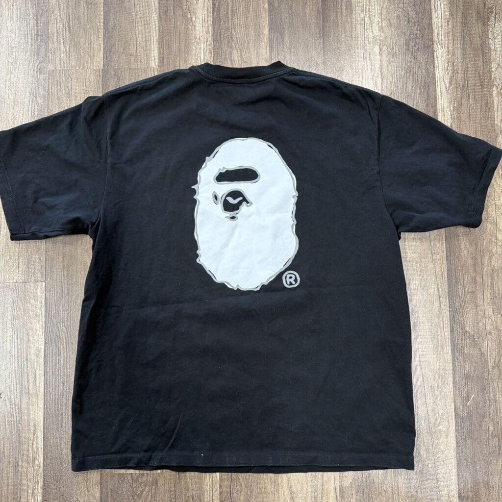 Bape Black Logo Script Tee